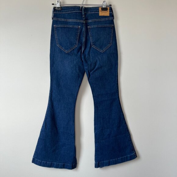 Hollister High-Rise Vintage Flare Jeans w/Side Slit Stretch Denim Women’s 27 NWT - Picture 4 of 8
